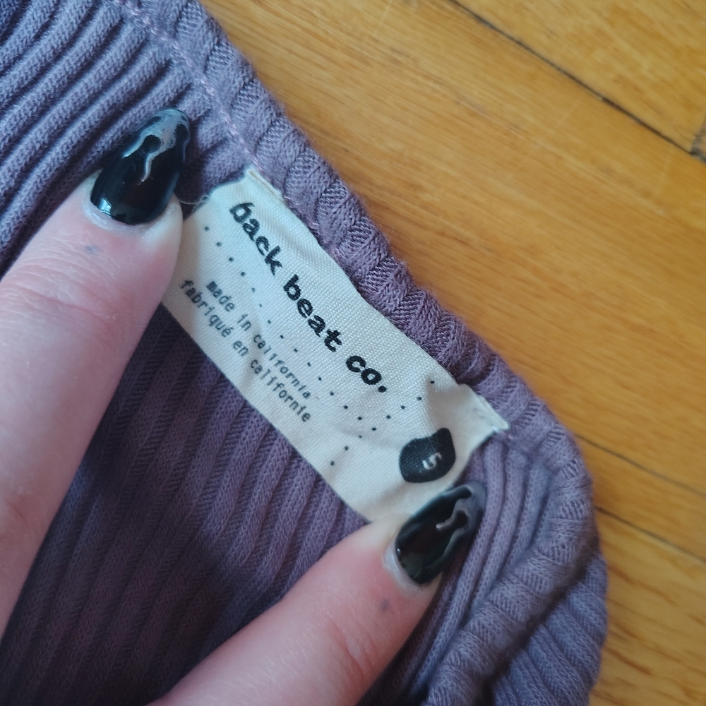 Back Beat Co Rib Knit Midi Dress - Picture 4 of 5